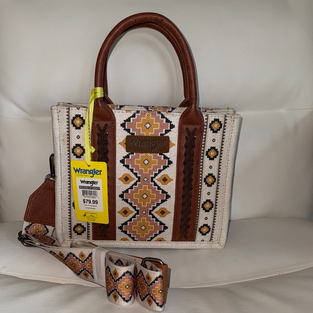 NWT Wrangler Geometric Crossbody Hand Bag